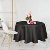 Covering All Occasions Tablecloth, 7, Polyester, Round - 90" - Black - 1pc