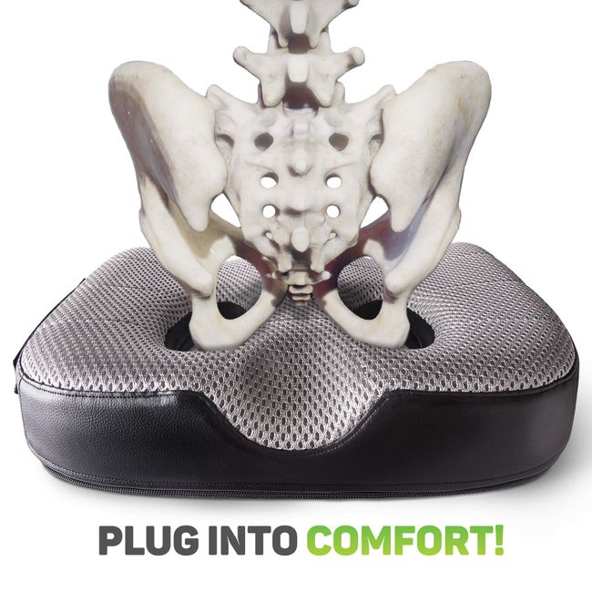 Memory Foam Sit Bone Relief Cushion for Butt, Lower Back, Hamstrings, Hips,  Ischial Tuberosity 