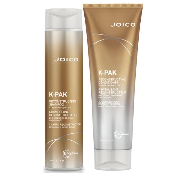 Joico K-PAK Daily Shampoo and Conditioner Set to Repair Damage, 10.1-Ounce