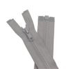 YaHoGa Pack of 2 73 cm Zip Plastic 5 mm Separable Zip for Jackets Grey
