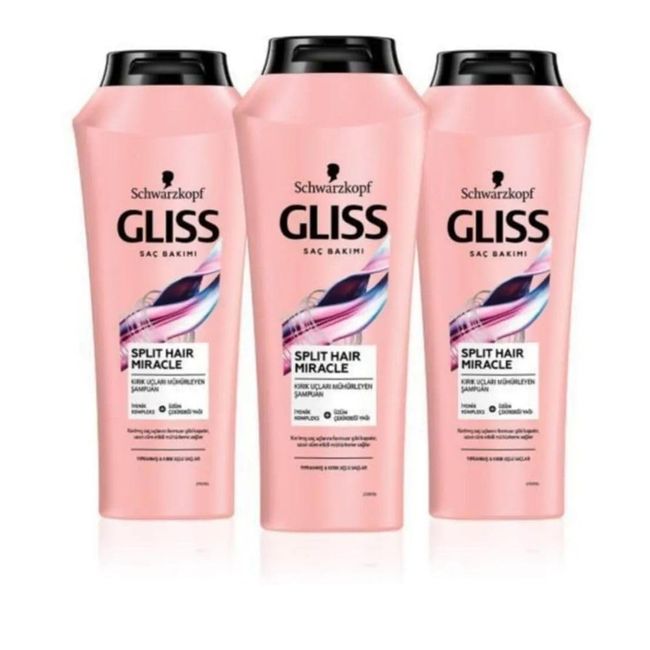 Gliss Split Hair Miracle Şampuan 360 Ml x 3 Adet