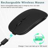 UrbanX Bluetooth Rechargeable Mouse for ProBook 455 G8 Laptop Bluetooth Wireless Mouse Designed for Laptop/PC/Mac/iPad pro/Computer/Tablet/Android Midnight Black