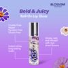 Blossom Scented Roll on Lip Gloss, Infused with Real Flowers, Made in USA, 0.20 fl. oz./5.9ml, Coconut