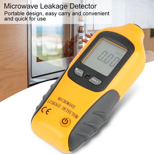 Digital LCD Display Microwave Leakage Detector, HT M2 High Radiation Meter Tester Detector 2450MHz Handheld Sensitivity to and LCD Leak Tools Built in Alarm Function