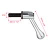 sourcing map M10 x 25mm Handle Adjustable Clamping Lever Thread Push Button Ratchet Male Threaded Stud Knobs Locking Rotating Screw Handles Quick Release Bolt Silver Tone 2pcs