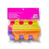 Salon Care Roller Clamps, Easy Open, Vented, Rounded Teeth, Thick Hair, Durable