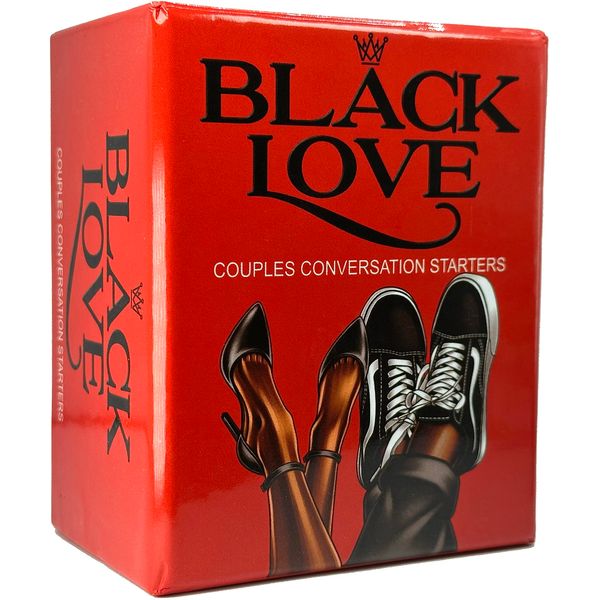 Black Owned Black Love Couple Games - Tabletop Game for Date Night, 100 Conversation Cards for Couples