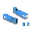 Delock LWL Hybrid Kupplung SC Simplex Stecker zu LC Simplex Buchse blau