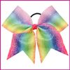 Rainbow Cheer Bow | Rainbow Colored Hair Bow
