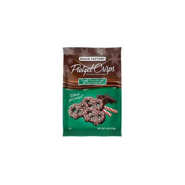 Pretzel Crisp, Dark Chocolate and Peppermint, 4 Oz