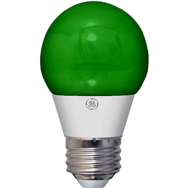 GE Lighting 92126 3-Watt LED 45-Lumen Party Light Bulb with Medium Base, Green, 1-Pack