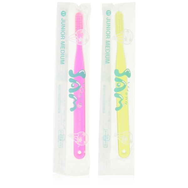 Sandental Thumb Friend Basic Toothbrush #11 Junior Medium [Set of 2]