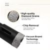 SHDIATOOL Diamond Dry Drill Bits 1/4" Tile Ceramic Marble Core Hole Saw Cutter