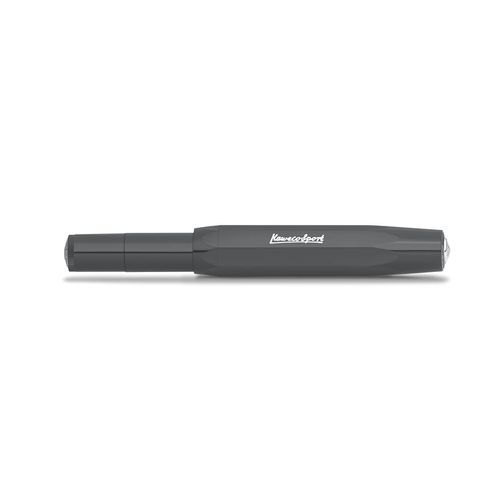 Kaweco SKYLINE SPORT Fountain Pen Grey I Premium Fountain Pen for Ink Cartridges I Exclusive Fountain Pen 13 cm I Nib: EF (Extra Fine)