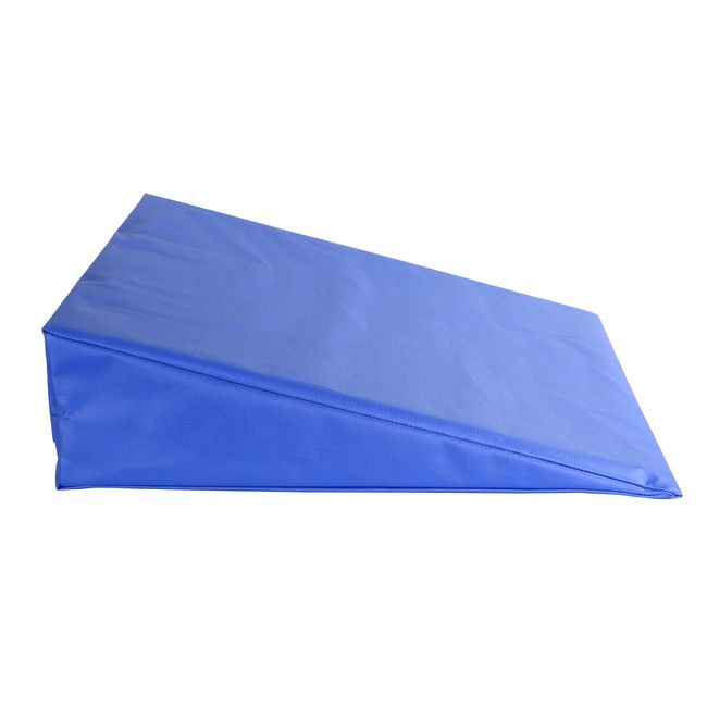 CanDo 31-2001S Positioning Wedge, Foam with Vinyl Cover, Soft, 20" x 22" x 6", Royal Blue
