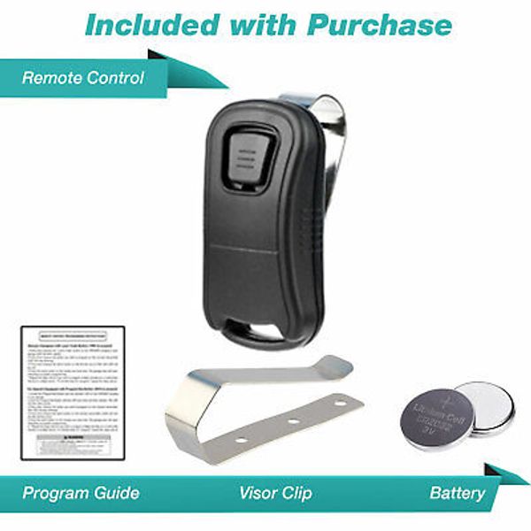 For Genie G1T-BX_R Intellicode 1 Button Mini Keychain Garage Door Remote