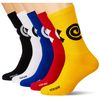Mxthersocker Essential Big Beeps Pack of 5 Socks, Multi Yellow, S