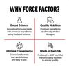 FORCE FACTOR Creatine HMB, 5g Creatine Monohydrate Powder, 3g myHMB, Support Mus