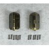 2 Door Hinges Schlage Brass w/ screws 3.5" x 3.5"