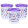 Princeware Plastic Twister Package Container, Set of 3, Assorted Color