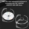 6Pcs DVD CD Case for UMD Replacement Shell,5 mm Double Clear Game Disc Storage Case,Disc Case Shell for PSP 1000 2000 3000
