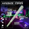 Pixel Cartel Green Pre rolled cones King Size Slow-Burn - 24 Pack Rolling Papers
