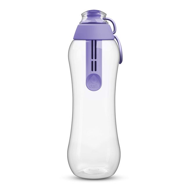 Dafi Water Purifier Bottle, Portable, Bottle-type, Water Purifier, Bottle, Water Bottle, Cartridge Included, Japanese Specifications, Genuine Japanese Product, Lavender, 16.9 fl oz (500 ml)