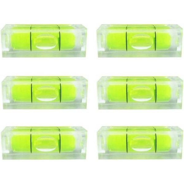 6pcs Small Bubble Level Mini Square Bubble Spirit Levels Leveling Tools New...