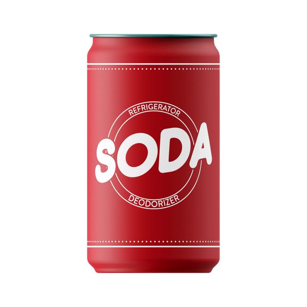 Pund'it Soda Can Fridge Deodorizer, Reusable Baking Soda Holder For Refrigerator