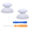 eXtremeRate Solid White Custom Joystick for ps5 Controller, for ps5 Controller Analog Stick, Custom DIY Replacement Thumbsticks for ps4 All Model Controller