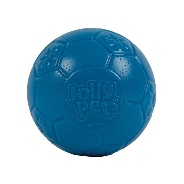 Jolly Pets Mini Jolly Soccer Ball; Floating-Bouncing Dog Toy; 3" Ocean Blue