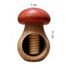 Wooden World Nutcracker made from natural beech wood - VERY SOLID - mushroom Red