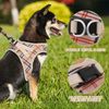 Dog Pet Mesh Harness & Leash Set Border Collie Adjustable Soft Chest Strap Beige