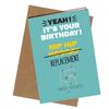 #279 Hip Hip replacement/Zimmer frame Funny Birthday card/Friend