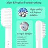 4-Pack White Toothbursh Replacement Head Compatible with Quip Styled Electric Brush Refill Brush Head Soft