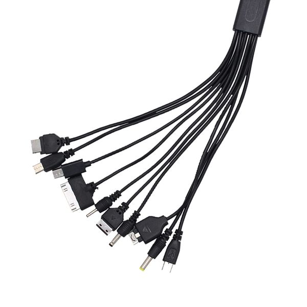 10 in 1 Universal USB Cable, Multi Charging Cable Compatible with Multiple Cell Phones Blutooth Earphone Speaker MP3 Player