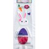 Large Easter Bunny with Easter Egg Belly Window Gel Cling 19 Piece Set
