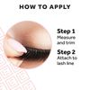 Set of 2 Eylure Press On Pre-Glued False Eyelashes, Wispy Light , 117