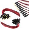 10 Pairs DC Power Pigtail Cable, 12V 5A DC Connectors for CCTV, Computer