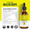 2pk Mullein Drops for Lungs Cleanse - Organic Mullein Leaf Turmeric Extract 4oz