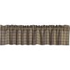 VHC Brands Rustic & Lodge Kitchen Window Curtains-Wyatt Tan Bedding Accessory, 16x72