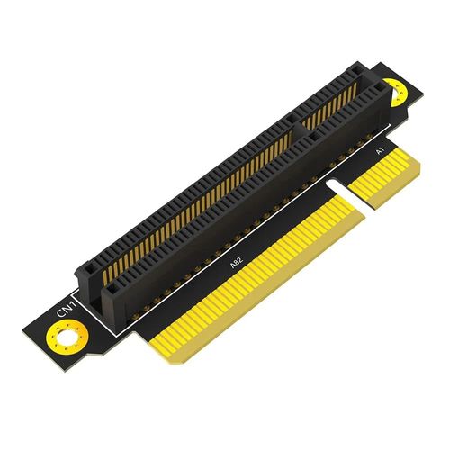 PCI-e 8X 3.0 90 Degree Reverse Male to Female Riser Card for 1U Server (Installation Direction Towards CPU) (Height: 20cm)