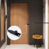 MY MIRONEY Solid Brass Surface Bolt 2" Matte Black Barrel Bolt Lock Hardware Slide Surface Door Bolt