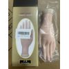 Manicure Practice Hands & Fingers Nail Hand Practice Model Flexible Movable Soft Plastic Hand for Fake Nail Art Starter Training (Brown)