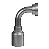 1/2" Hose X 1/2" PH90 Code 62 Flange 45° Hydraulic Crimp Fitting