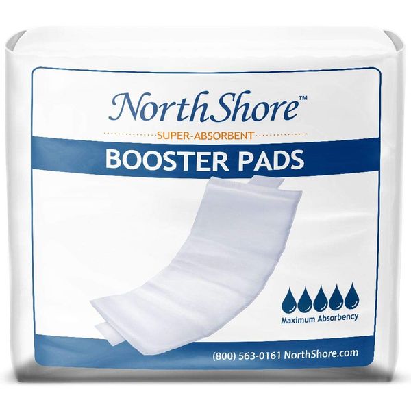 NorthShore EternaDry Booster Pads for Men and Women with Adhesive, X-Small, Pack/30