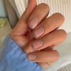 Sethexy Minimal French Short Square False Nails Collection Nude Pink Press on Nails Glossy Fake Nails 24Pcs Full Cover Acrylic Stick on Nails for Women and Girls
