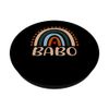 Babo Rainbow, Boho Rainbow Babo, Cool Dad Fathers Day PopSockets Swappable PopGrip