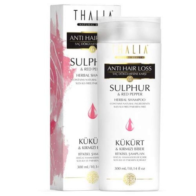 Thalia Natural Beauty Anti Hair Loss Kükürt & Kırmızı Biber Şampuan, 300 Ml