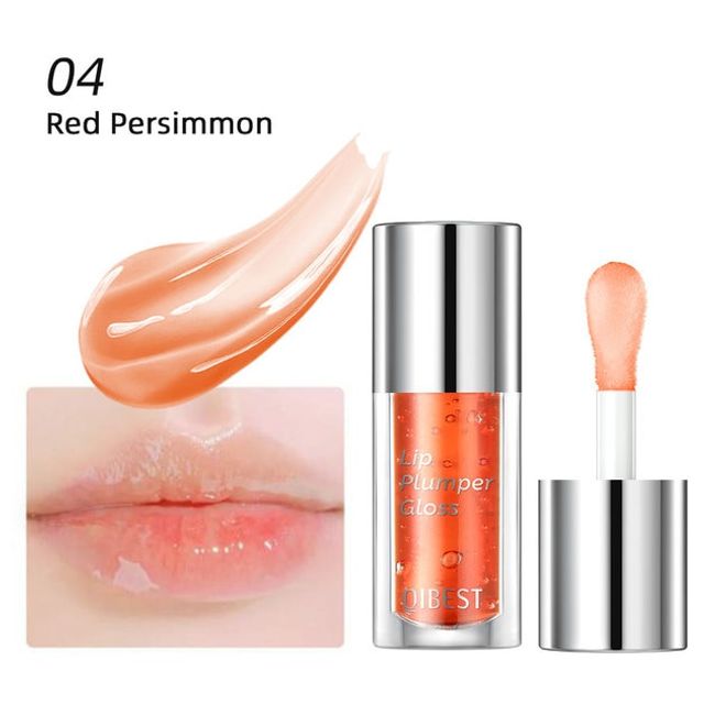 Lip Palette QIBEST Crystal Jelly Moisturizing Lip Oil Plumping Gloss Makeup Sexy Plump Glow Tinted Puff Care 6 Colors